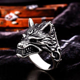 Gothic Silverring Varg