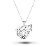Silver Halsband Varg