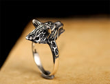 Handgjord Fingerring Varghuvud