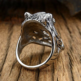 Dekorativ Fingerring Varghuvud