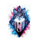 Galaxy Wolf Sticker