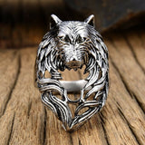 Wolf Ring Stainless Steel
