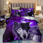 Varg Påslakanset Purple Wolfs